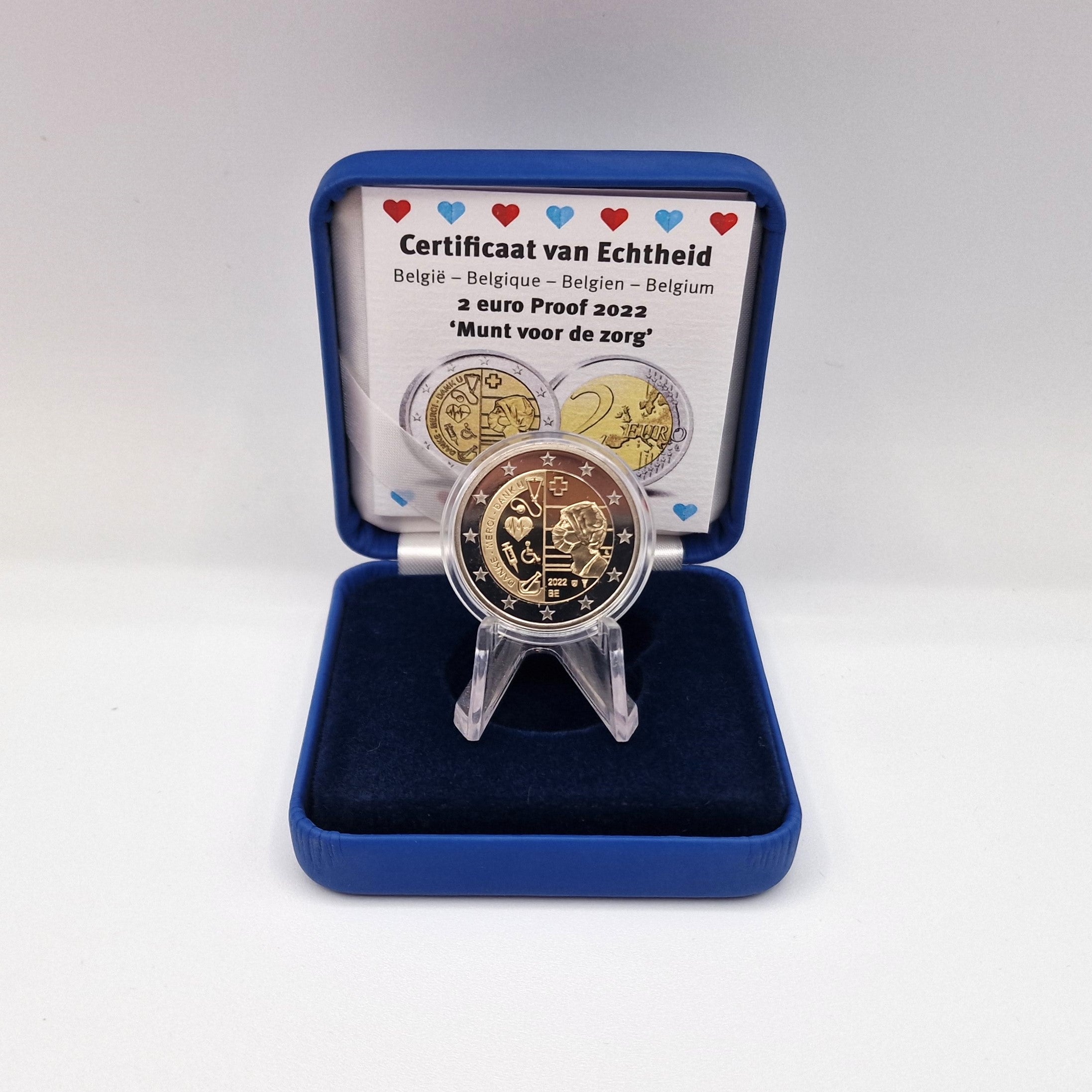 2022 'Heroes of Care - Covid-19' - 2€ Bélgica Proof